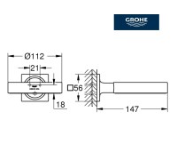 MEDIDAS SOPORTE JABONERA - SECADOR DE PELO ALLURE GROHE